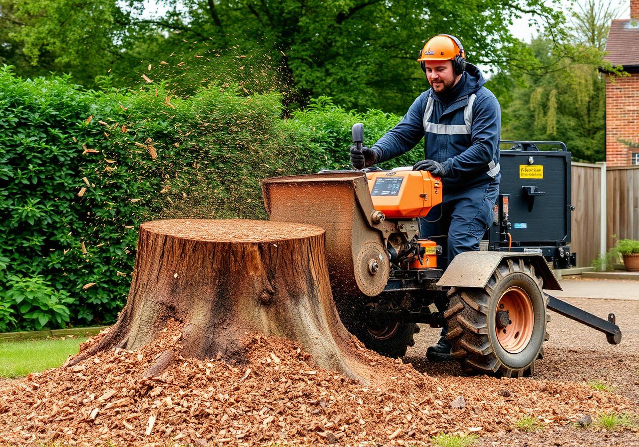 Stump Grinding in Staffordshire